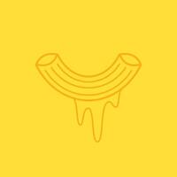 Macaroni cheese logo design. Mac and Cheese . vector