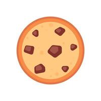 Cookie logo design. Cookie on white background. Cookie chocolate chip. vector