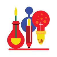 Bulb pipette color vector