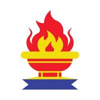 Bonser burner color design vector