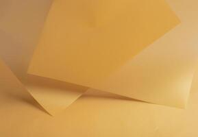 Elegant yellow paper background with a subtle gradient and luminous, translucent layers. Featuring a photo