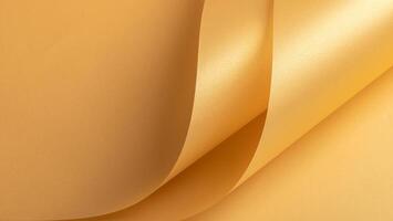 Yellow paper background with a smooth gradient and subtle wavy folds. Minimalist and modern design, photo
