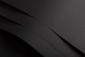Luxurious black paper background with a smooth matte finish and subtle gradient. Deep black tones photo