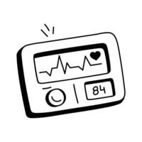 Get this creative icon of heart rate monitor in modern style vector