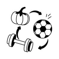 Structured daily exercises for consistent fitness and strength building vector