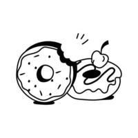 Take a look at this amazing icon of donut in modern style vector