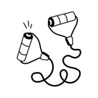Elastic band for strength, flexibility, and mobility exercises vector