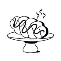 Take a look at this amazing icon of sweet loaf in trendy style vector