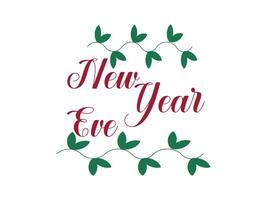 typography design of new year vector