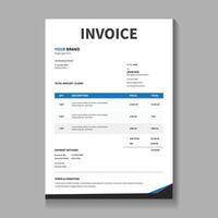 Invoice design layout template, Invoice design template vector