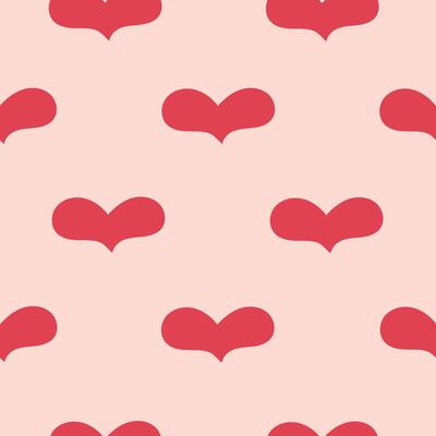 Simple hearts seamless pattern for Valentine's Day card, poster, decoration, printing on phone cases, fabrics, paper, wallpaper