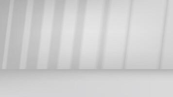 Empty bright studio with window light and shadows. 3d background for product design vector