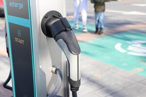 An Electric Vehicle Charging Station equipped with a convenient Connector for users photo