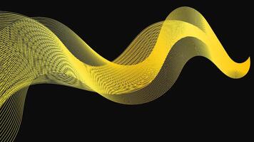 Abstract backdrop with luxury golden waves vector