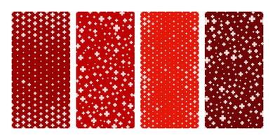 Seamless hospital background with plus symbols vector