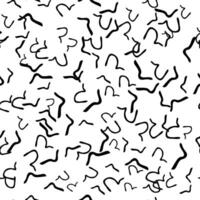 Seamless pattern with sketch squiggle vector