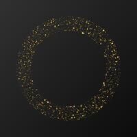 Abstract gold glowing halftone dotted background vector
