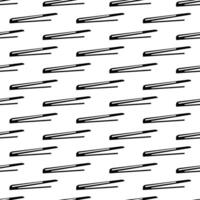 Seamless pattern with black pencil brushstrokes vector