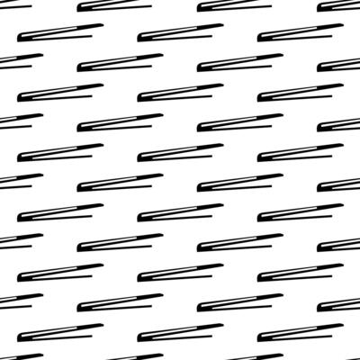 Seamless pattern with black pencil brushstrokes