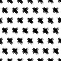 Seamless pattern with hand drawn cross symbols vector