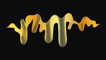 Abstract backdrop with luxury golden waves vector