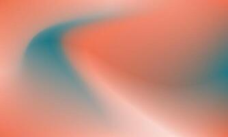 A smooth gradient background blending coral orange and teal blue, with soft curves and a modern, abstract aesthetic. Perfect for contemporary design projects vector