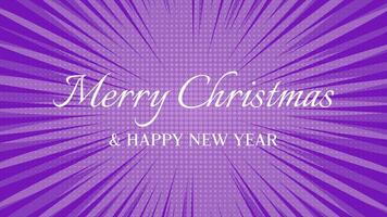 Merry Christmas background in pop art style vector
