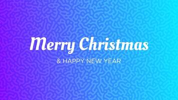 Merry Christmas and Happy New Year incription on turing background vector