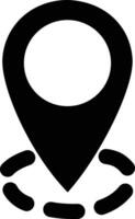 Digital Location Marker Icon for Map-Based Navigation Tools vector