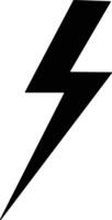 Iconic Black Flash Lightning Image for Strong Branding vector
