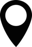Modern GPS Map Pointer Icon Indicating a Specific Location Spot vector