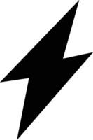 Modern Black Flash Lightning Graphic for Striking Branding vector