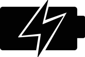 Minimalist Lightning Energy Icon on Clean White Background vector