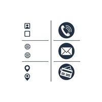 A set of icons that show different types of communication vector
