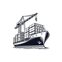 A logo for a shipping company vector
