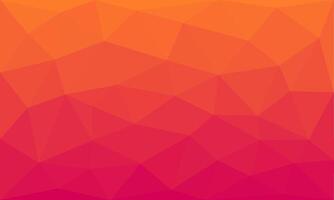 Abstract triangle pattern background texture. geometric low polygon orange and pink gradient design for wallpaper, greeting, banner, page surface, business, presentation, advertising vector