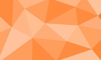 Abstract irregular polygon background in lighht orange color. triangle pattern design vector