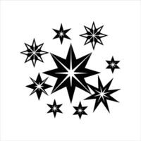 Glittering Starburst Sparkle vector