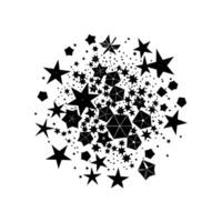 Cluster Sparkle Diamond vector
