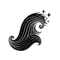 Glossy Wave Pattern vector