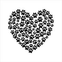 Paw Heart Images vector