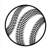 whitebaseball with red stitching vector