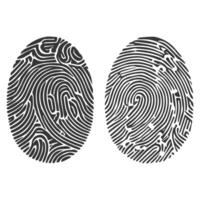 Fingerprint design illustration vector
