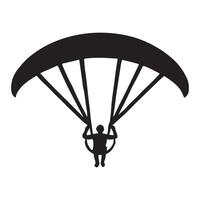 Paragliding Silhouette Illustration Graphic vector