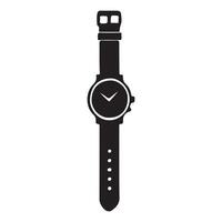 Sleek Smartwatch Silhouette Icon for Modern Use vector