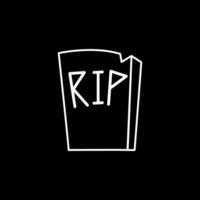 Tombstone icon. Premium style design from halloween collection. UX and UI. vector