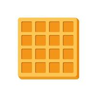 Waffle . Square waffle. Soft Belgian waffles. Realistic style. Dessert template. illustration. vector