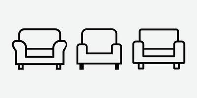 Sofa Icon . vector