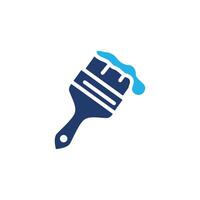 Paint brush colored icon design good for web or mobile app vector