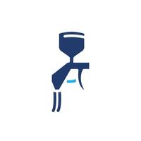 Car Paint Spray Gun colored icon design good for web or mobile app vector